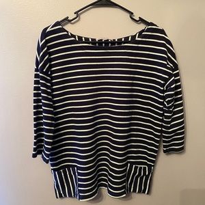 Black and white blouse